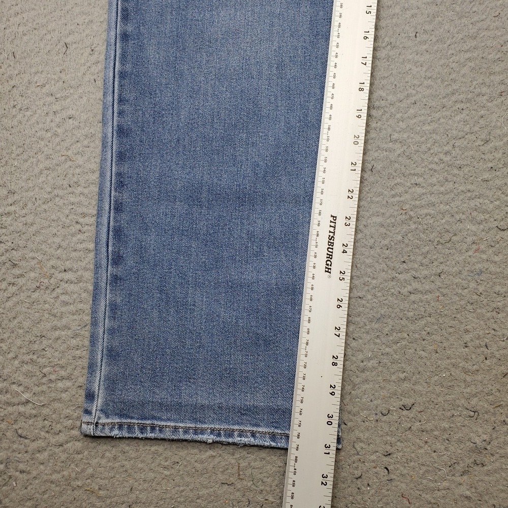 Seven7 Jeans Womens 10 Blue Denim Stretch 5-Pocket High Rise Loose Straight Leg - Picture 4 of 11